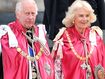 King and Queen wear traditional robes for service