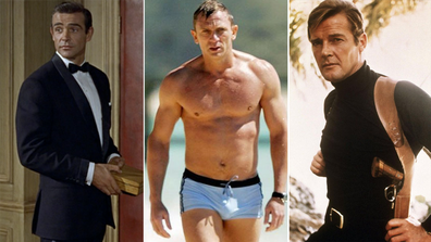 Sean Connery, Daniel Craig, Roger Moore, James Bond