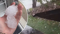 Queensland city smashed by golf-ball-sized hail