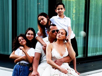 J-Lo and her family on Labour Day