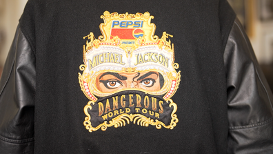 Richard Wilkins wearing his jacket from the Michael Jackson Dangerous World Tour