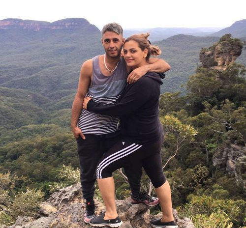 The happy couple are snapped on trips to the Blue Mountains. (Facebook)