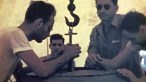 Harry Daghlian (center left) and Louis Slotin (center right) both died while handling the 