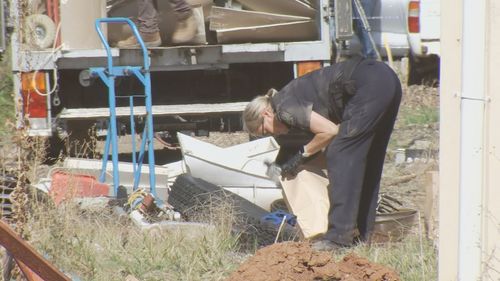 Police searching a property near Adelaide in connection with a missing man have found a body.