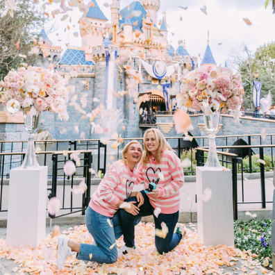 rebel wilson engament at disneyland 