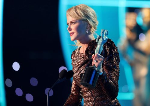 Kidman made an emotional speech following her win. (Getty Images)