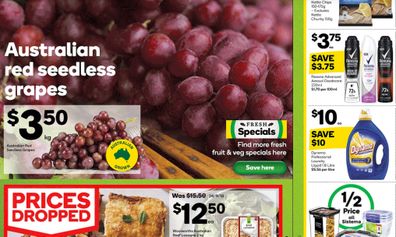 This week at Woolies they have in-season grapes in a range of varieties.