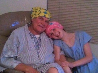 Chloe van Ommen visits her grandfather in hospital during his cancer treatment.