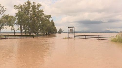 Gunnedah in the NSW north-west has been hit by flooding.
