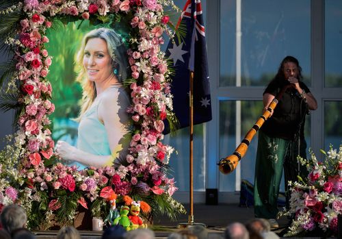 A memorial held in Minneapolis following Ms Ruszcyk's death. (AAP)