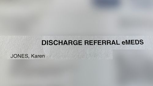 Rosalia was admitted to hospital under the pseudonym "Karen Jones".