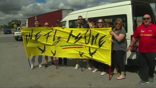 Crows fans have flocked to Melbourne. 