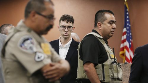 Accused gunman Patrick Crusius faces court accused of the murder of dozens of people at a Wal-Mart in El Paso.