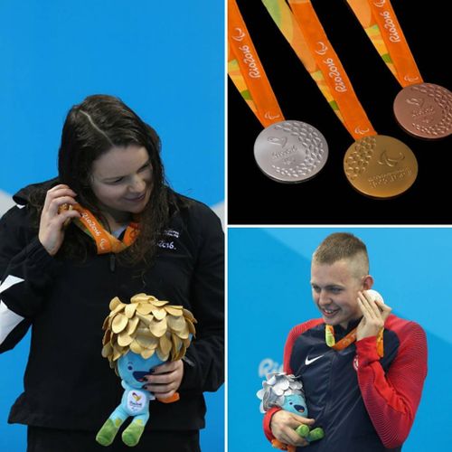 The specially designed Paralympics medals. (Instagram/Olympics)