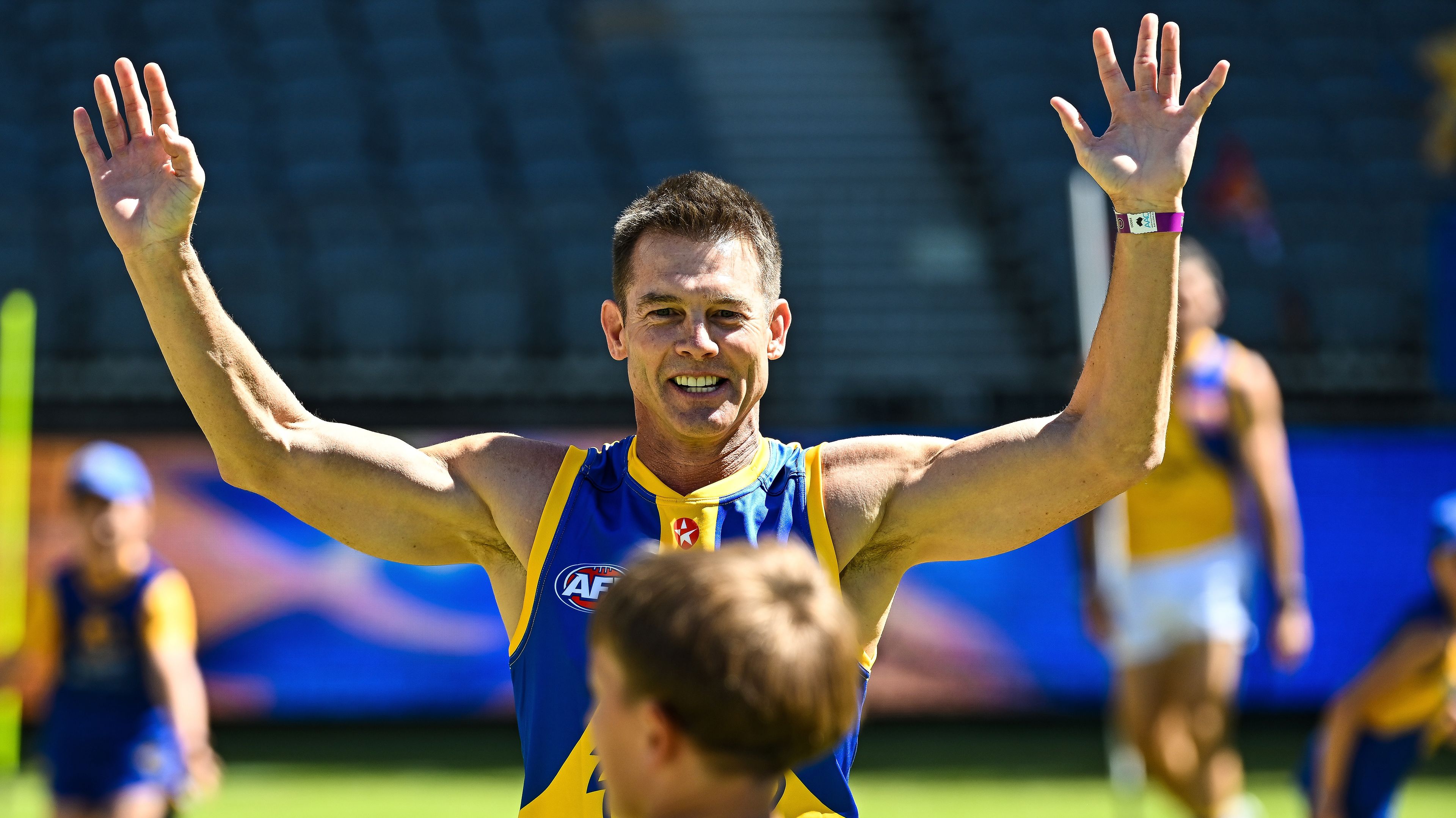 Ben Cousins was part of the Eagles family day at the start of the season.