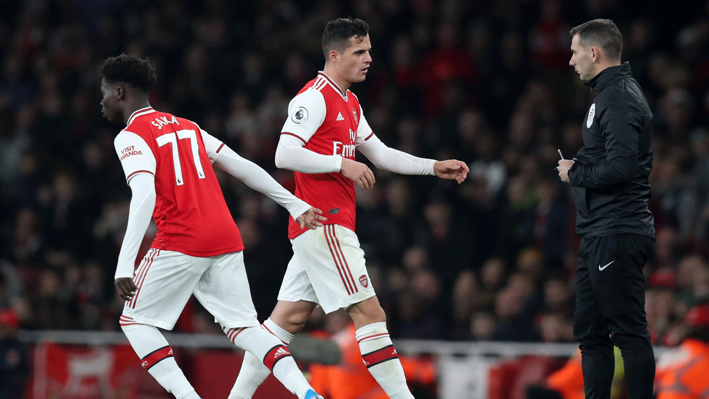 Gunners' skipper Granit Xhaka swears at Arsenal fans in EPL draw against Crystal Palace