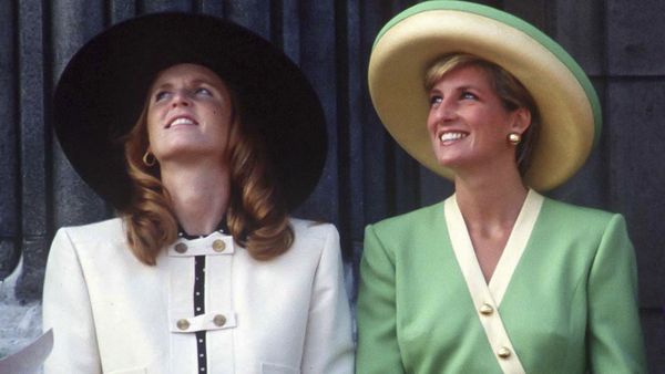 Sarah Ferguson and Princess Diana in 1990