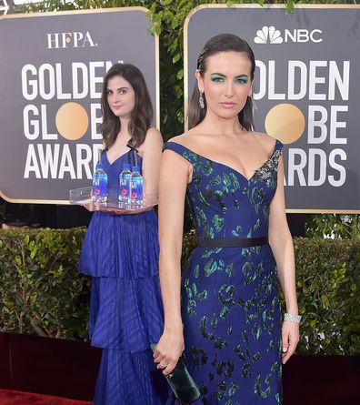 Camilla Belle and Fiji Water Girl