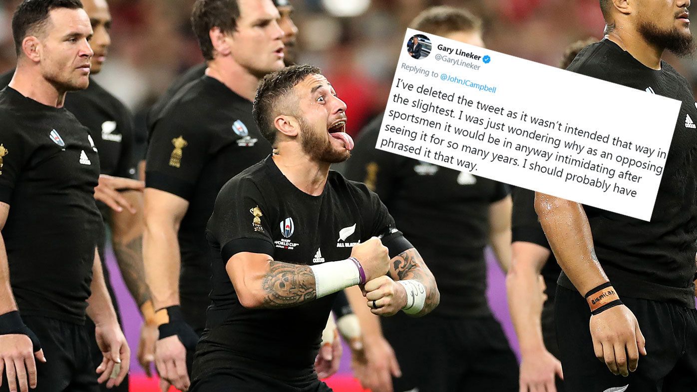 Lineker slammed for Haka tweet