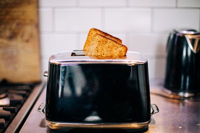 Empty the toaster tray