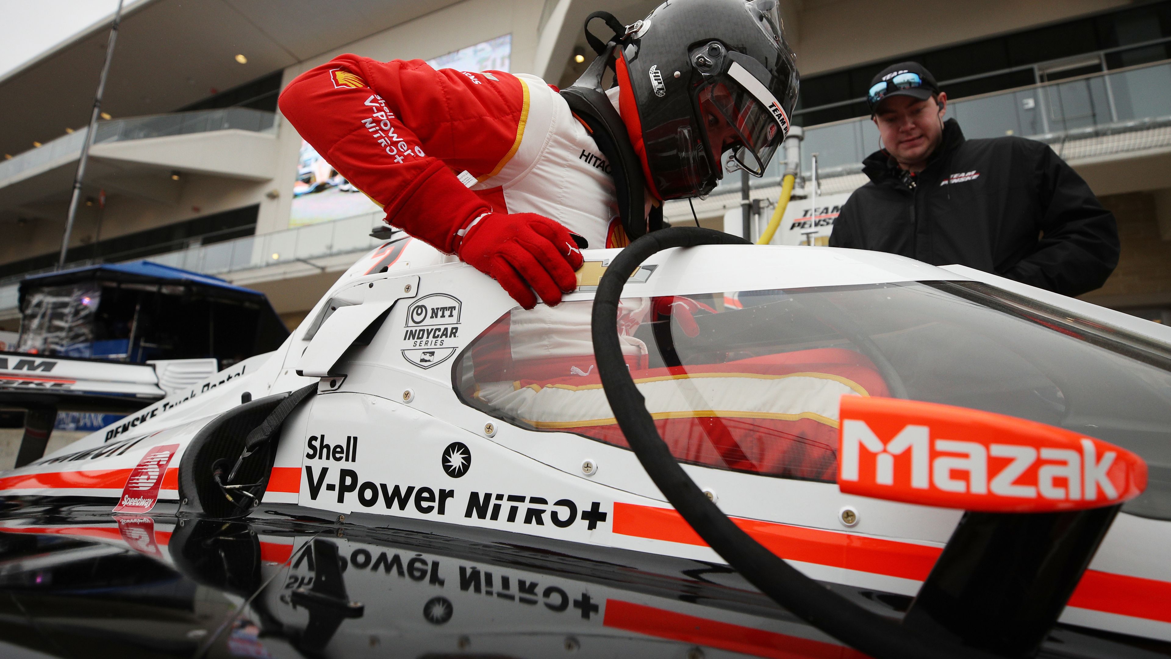 Scott McLaughlin IndyCar test put on hold after heavy rain