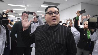 Kim Jong Un impersonator crashes Morrison campaign trail