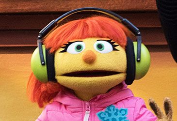 Julia was the first Sesame Street Muppet with what characteristic?
