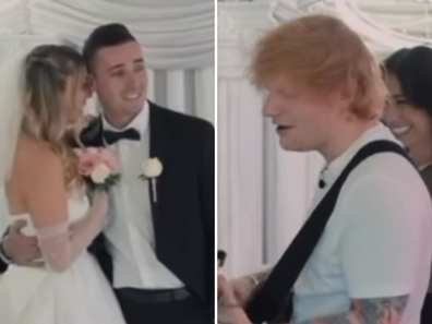 Ed Sheeran crashes wedding