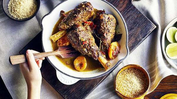 Marrakech lamb shanks