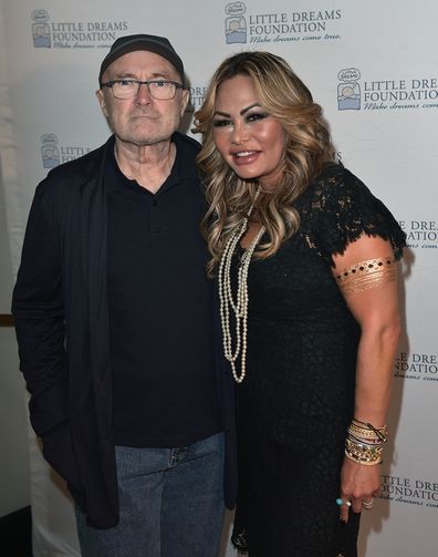 Phil Collins and Orianne Cevey