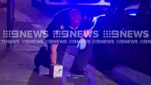 Three men were arrested at Cecil Place. (9NEWS)