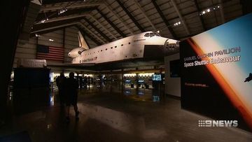 Inside Space Shuttle Endeavour’s new home