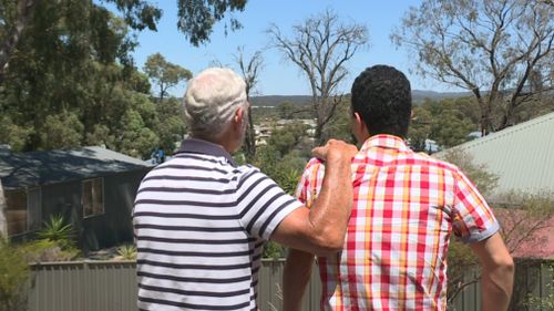 Mr Mojtahedinyazdi and homestay father, John, have formed a strong bond over the past two years.