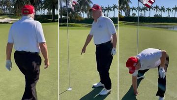 Donald Trump claims to have hit a hole-in-one.