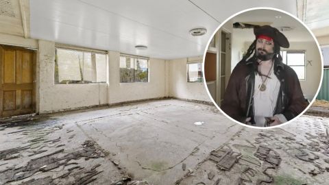 extreme lengths to sell rundown brisbane home graffiti holes in walls domain