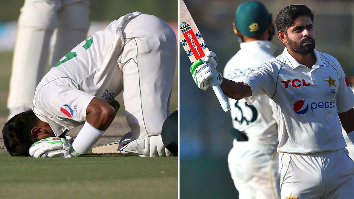 Pakistan captain Babar Azam's century stalls Australian victory charge