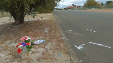A nine-year-old boy has tragically died after falling off his bike while riding with his mum.
