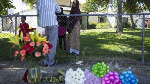 A girl, three, has died after a mass stabbing at her birthday party in Idaho, US. Picture: AP