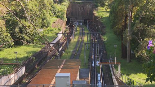 Estação ferroviária de Engadina. 