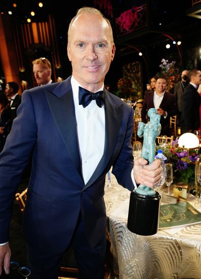 Michael Keaton attends the 28th Screen Actors Guild Awards at Barker Hangar on February 27, 2022 in Santa Monica, California.
