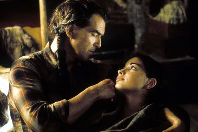 Pierce Brosnan in a scene from the Richard Attenborough film Grey Owl.