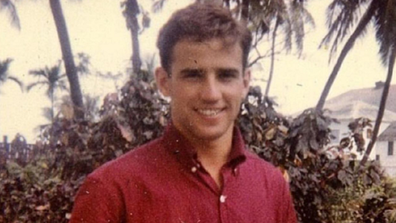 US President Joe Biden as a young man