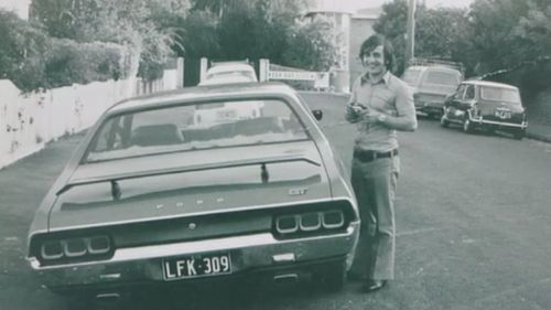 Just following dad's instructions: Neil in the 1970s. (Supplied)