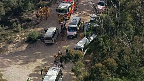 Two buses with 61 children on board collide near Lithgow, in NSW Blue Mountains