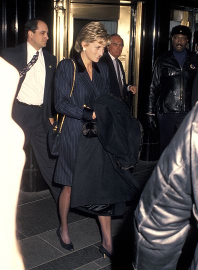 Princess Diana leaving The Carlyle Hotel in New York (Photo by Ron Galella/Ron Galella Collection via Getty Images)