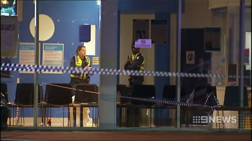 Two injured men were left outside the Casey Hospital last night. (9NEWS)