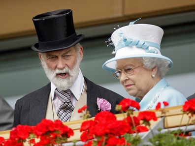 Prince Michael and Queen Elizabeth at Royal Ascot in 2010.