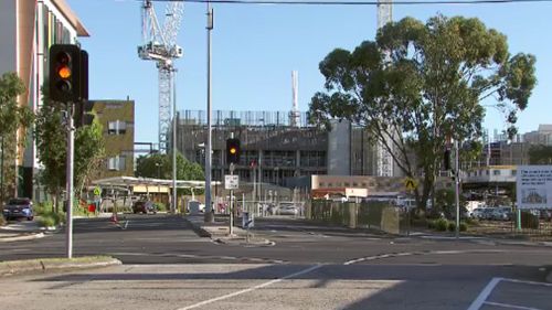 The hit-run occurred outside Sunshine Hospital in the city's west. (9NEWS)