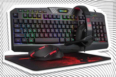9PR: Redragon S101-BA Gaming Mouse, Keyboard, Headset with Microphone Mouse Pad Combo