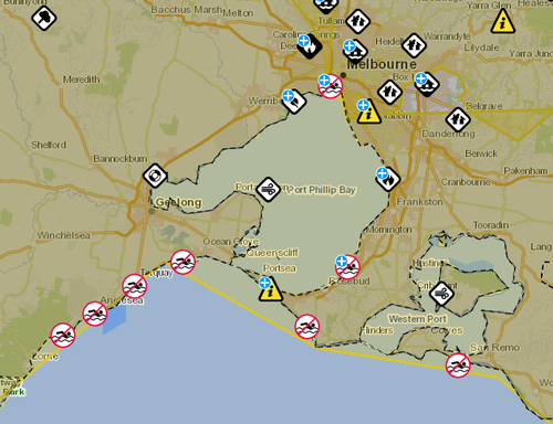 Popular Melbourne beaches, including St Kilda and Elwood, are closed due to poor water quality. 